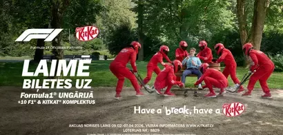 „KitKat” kļuvis par „Formula 1®” partneri