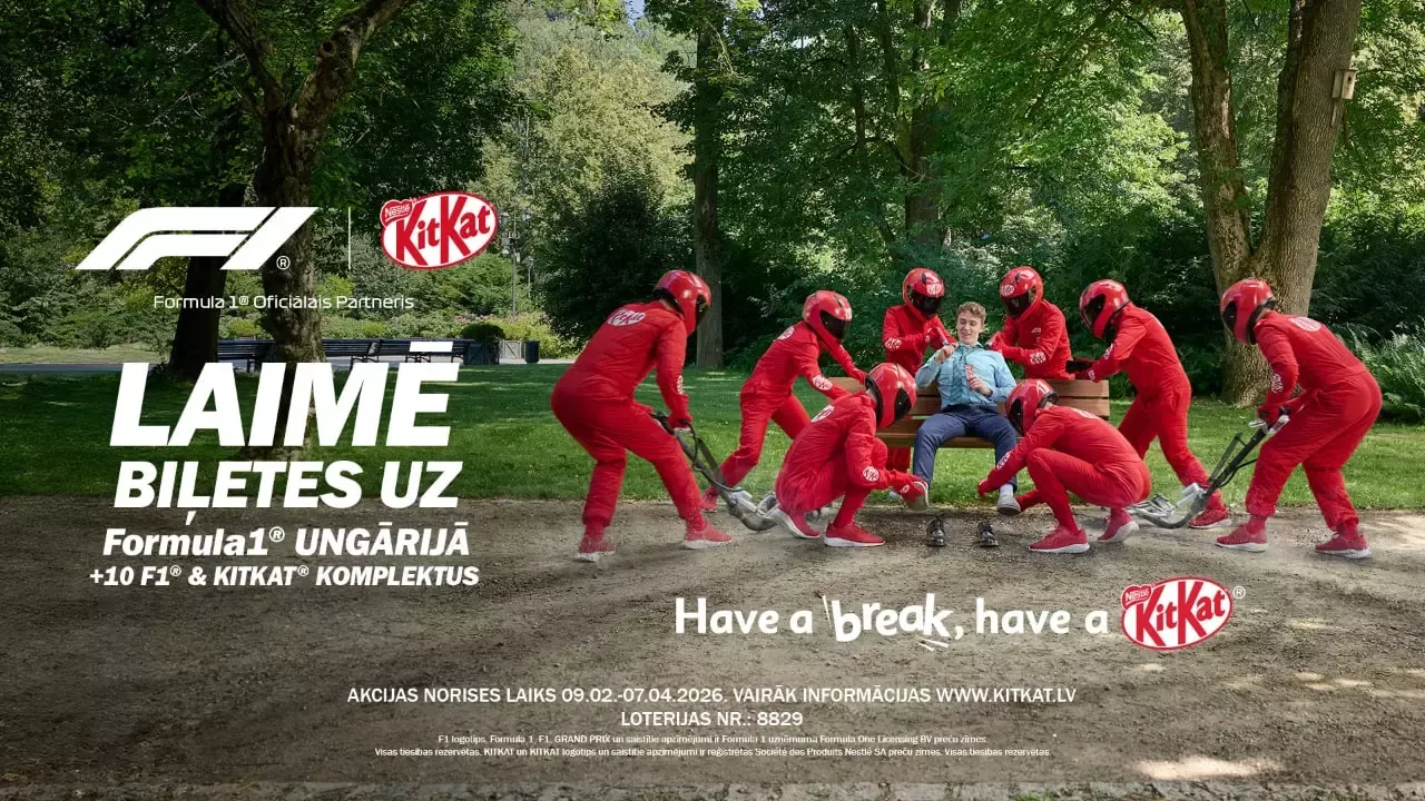 „KitKat” kļuvis par „Formula 1®” partneri